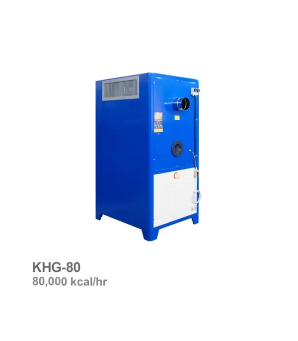 کوره هوای گرم گازی - گازوئیلی نیرو تهویه البرز مدل KHG-80