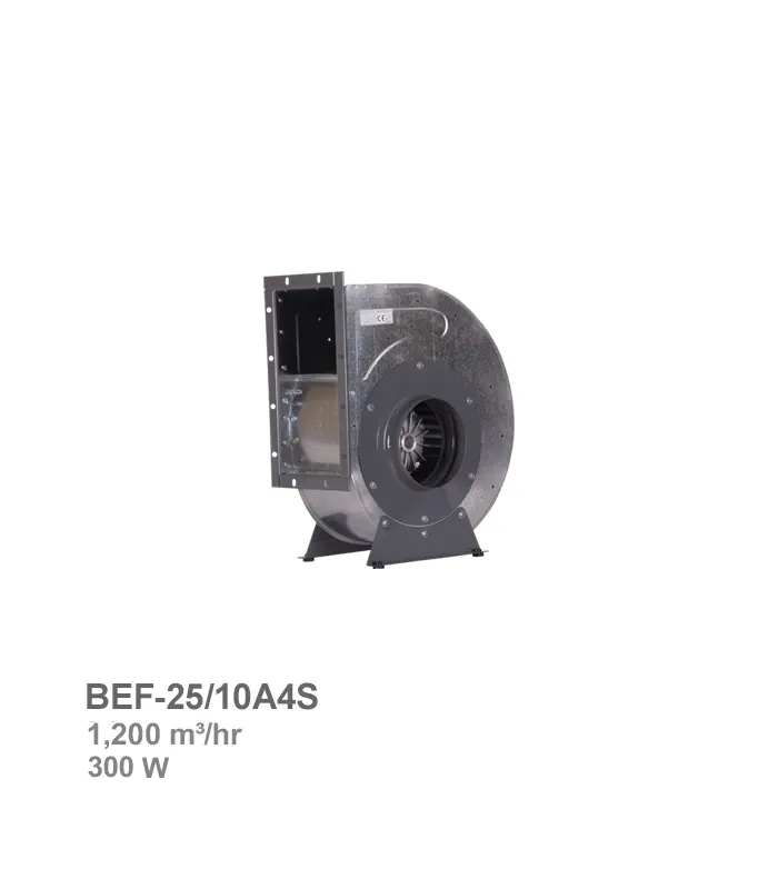 damandeh-fan-bef-25-10a4s فن سانتریفیوژ یکطرفه فوروارد دمنده مدل BEF-25/10A4S