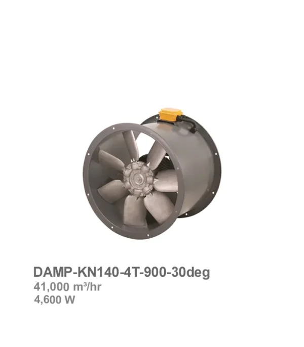 فن آکسیال سیلندری دمنده مدل DAMP-KN140-4T-900-30deg