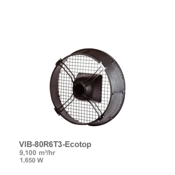فن آکسیال تأسیساتی اکوتاپ دمنده مدل VIB-80R6T3-Ecotop