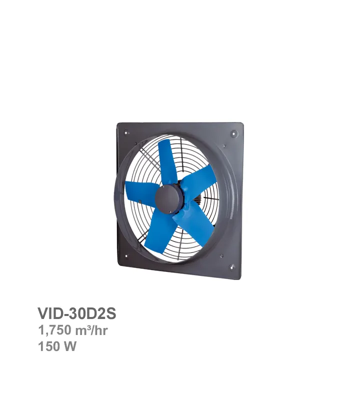 damandeh-fan-vid-30d2s هواکش صنعتی سبک فلزی دمنده مدل VID-30D2S