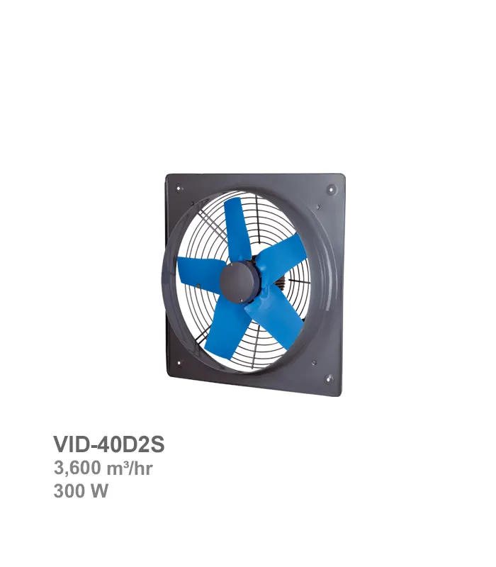 damandeh-fan-vid-40d2s هواکش صنعتی سبک فلزی دمنده مدل VID-40D2S