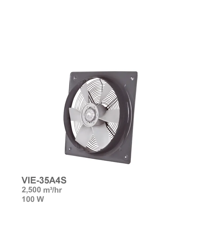 damandeh-fan-vie-35a4s هواکش صنعتی ایلکا پروانه پلاستیکی دمنده مدل VIE-35A4S