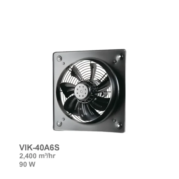 هواکش ایلکا هفت پر فلزی با قاب دمنده مدل VIK-40A6S