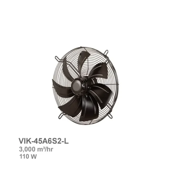 فن ایلکا هفت پر فلزی بدون قاب دمنده مدل VIK-45A6S2-L