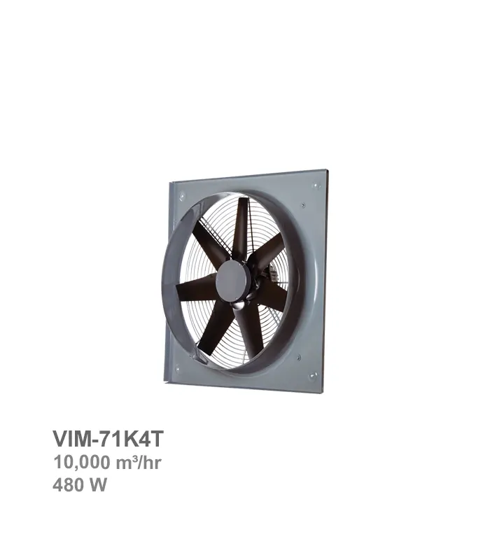 damandeh-fan-vim-71k4t هواکش صنعتی سنگین فلزی دمنده مدل VIM-71K4T