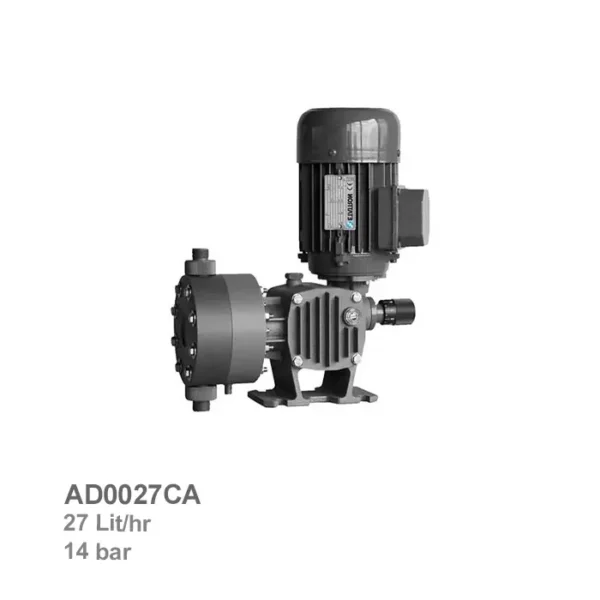 دوزینگ پمپ دیافراگمی با هد PP اتاترون مدل AD0027CA