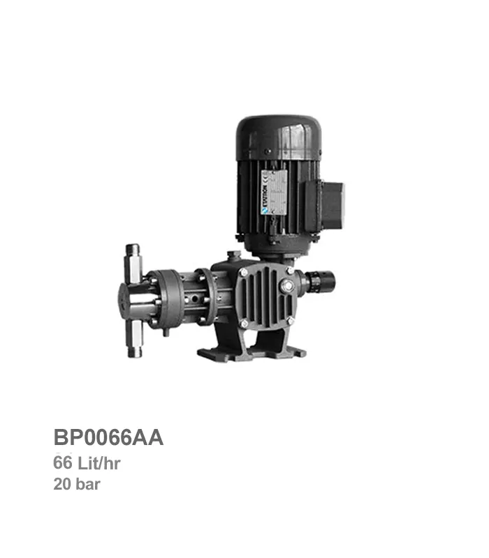 دوزینگ پمپ پیستونی با هد استیل اتاترون مدل BP0066AA