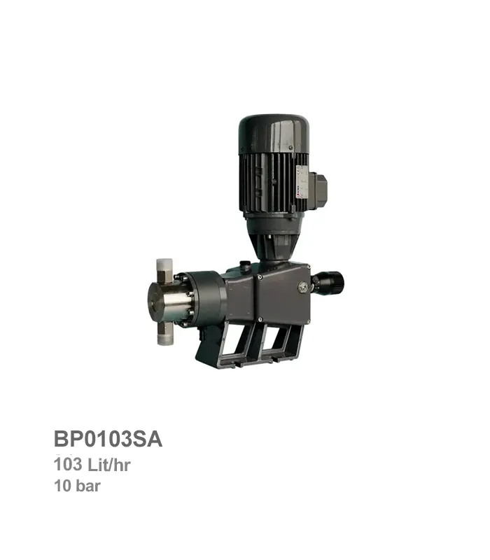 دوزینگ پمپ پیستونی با هد PVDF اتاترون مدل BP0103SA