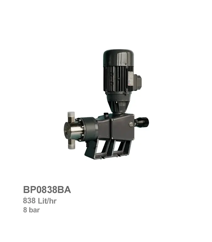 دوزینگ پمپ پیستونی با هد PVC اتاترون مدل BP0838BA