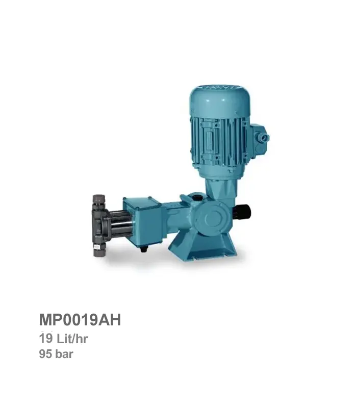 دوزینگ پمپ پیستونی با هد استیل فشار بالا اتاترون مدل MP0019AH