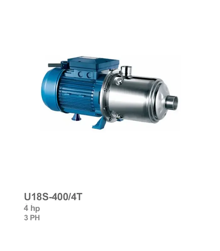 pentax-electro-pump-u18s-400-4t الکتروپمپ طبقاتی افقی سه فاز پنتاکس مدل U18S-400/4T