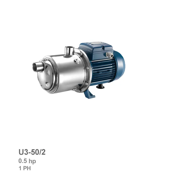 pentax-electro-pump-u3-50-2 الکتروپمپ طبقاتی افقی تکفاز پنتاکس مدل U3-50/2