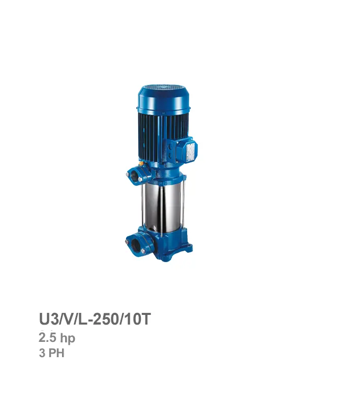 pentax-electro-pump-u3-v-l-250-10t الکتروپمپ طبقاتی عمودی سه فاز پنتاکس مدل U3/V/L-250/10T