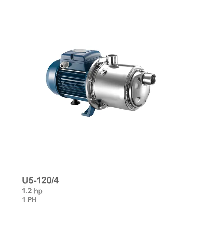 pentax-electro-pump-u5-120-4 الکتروپمپ طبقاتی افقی تکفاز پنتاکس مدل U5-120/4