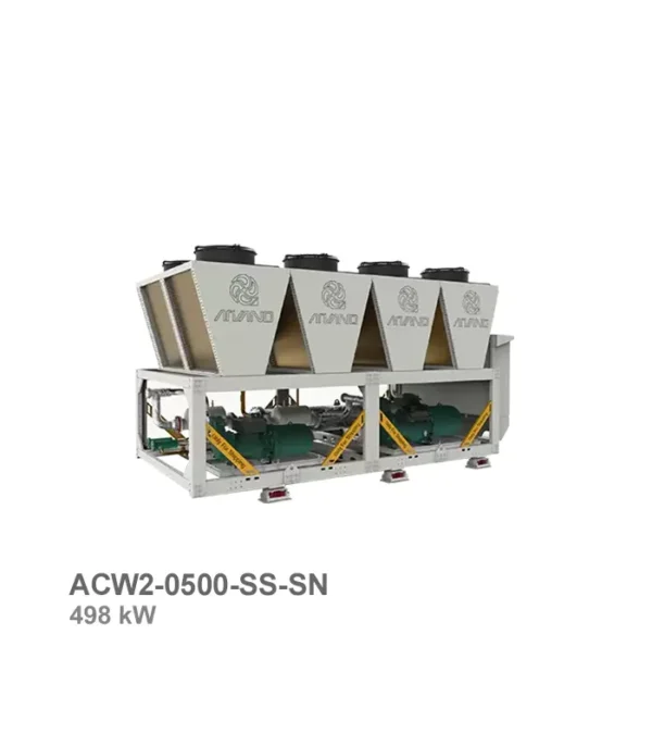 چیلر هوا خنک اسکرو تهویه اروند مدل ACW2-0500-SS-SN