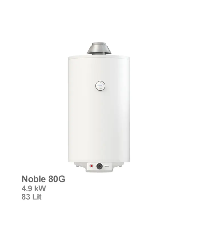 butane-gas-water-heater-noble-80-g آبگرمکن گازی مخزندار 80 لیتری بوتان مدل Noble 80 G