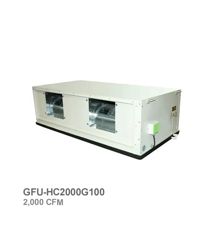gplus-fan-coil-unit-gfu-hc2000g100 فن کویل کانالی پرفشار جی پلاس مدل GFU-HC2000G100