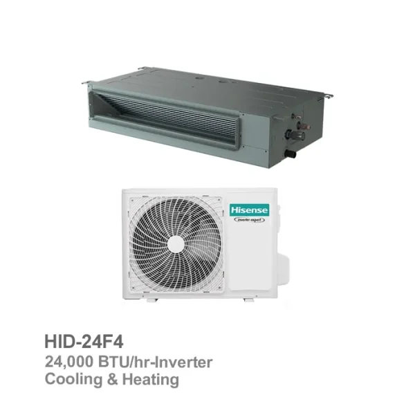 داکت اسپلیت اینورتر حاره‌ای هایسنس مدل HID-24F4