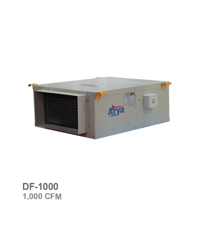 tahvieh-arya-ducted-fan-coil-unit-1000- فن کویل کانالی تهویه آریا مدل DF-1000