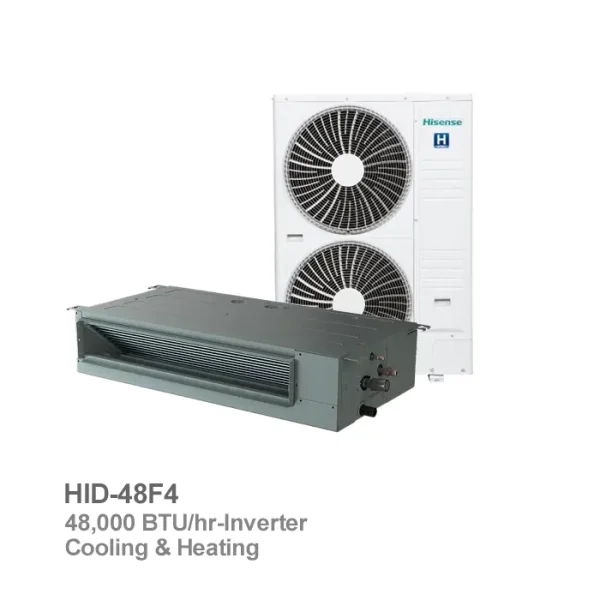 داکت اسپلیت اینورتر حاره‌ای هایسنس مدل HID-48F4