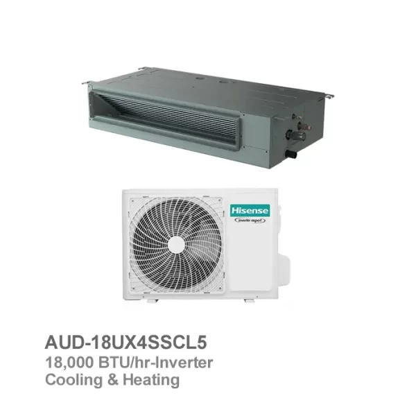 داکت اسپلیت اینورتر هایسنس مدل AUD-18UX4SSCL5
