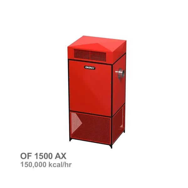 کوره هوای گرم فن آکسیال گازوئیلی انرژی مدل OF 1500 AX
