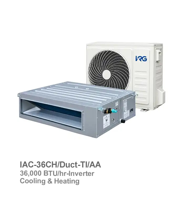 داکت اسپلیت تروپیکال اینورتر 36000 ایران رادیاتور مدل IAC-36CH/Duct-TI/AA