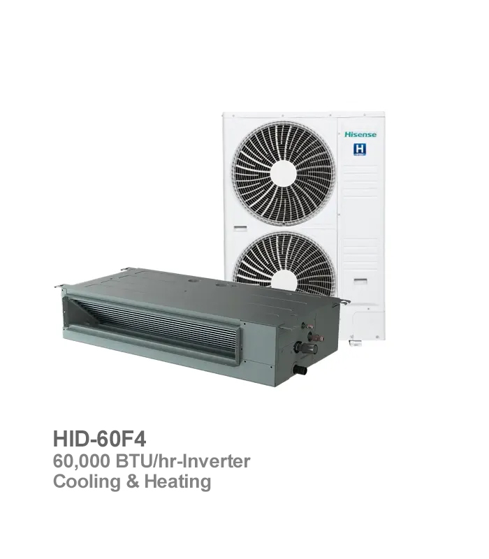 داکت اسپلیت اینورتر حاره‌ای هایسنس مدل HID-60F4